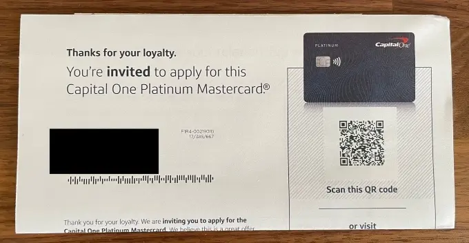 Pre-Approved for a Capital One Credit Card